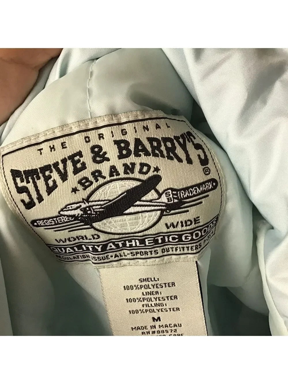 Steve & Barry’s Light Blue & Gray Puffer Jacket